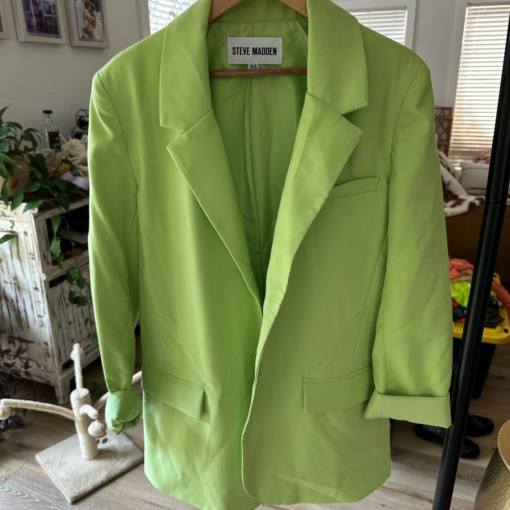Steve Madden Lime Green Women's Blazer Size XS